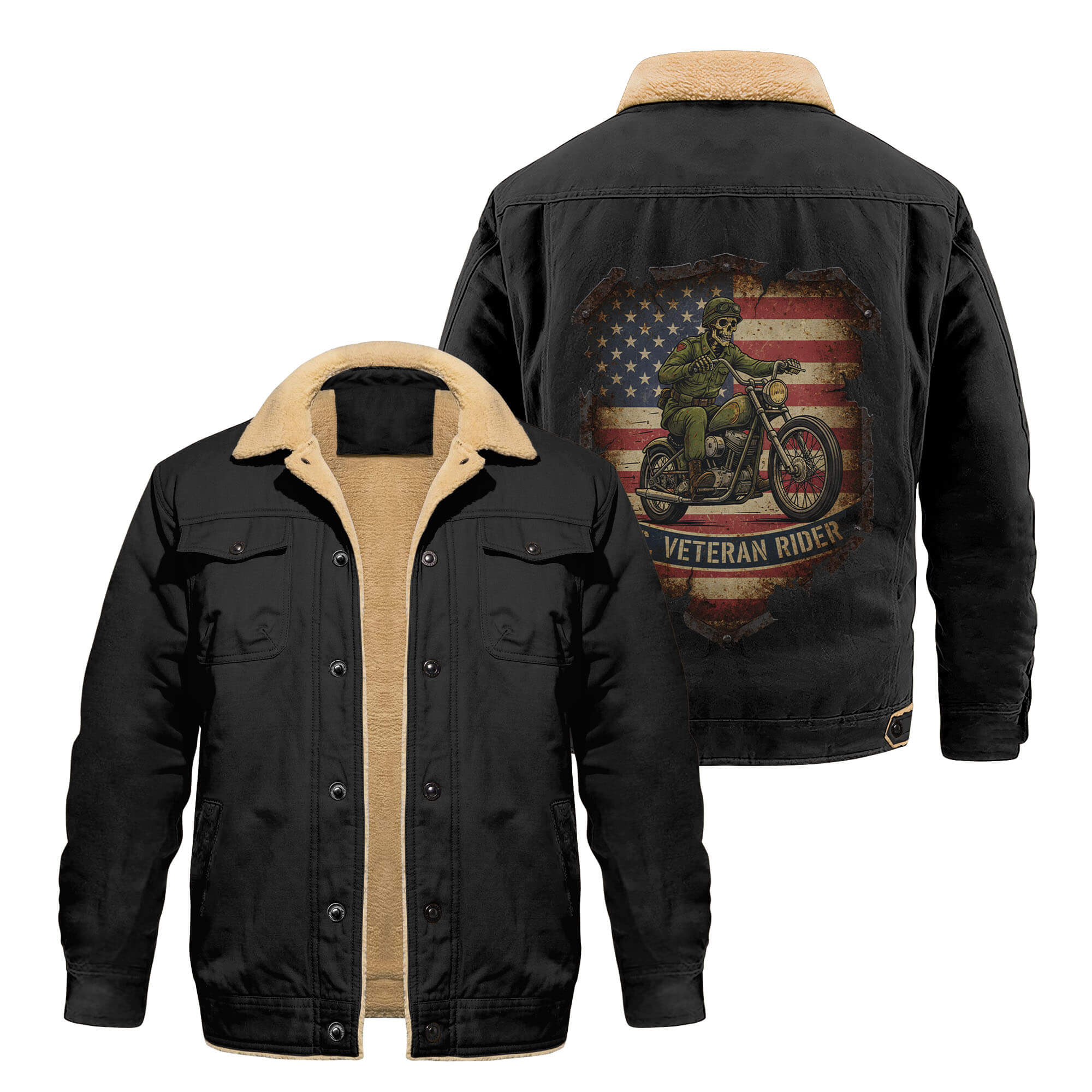 U.S Veteran Rider Cargo Fleece Jacket