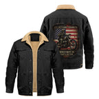 U.S Veteran Grandpa Cargo Fleece Jacket