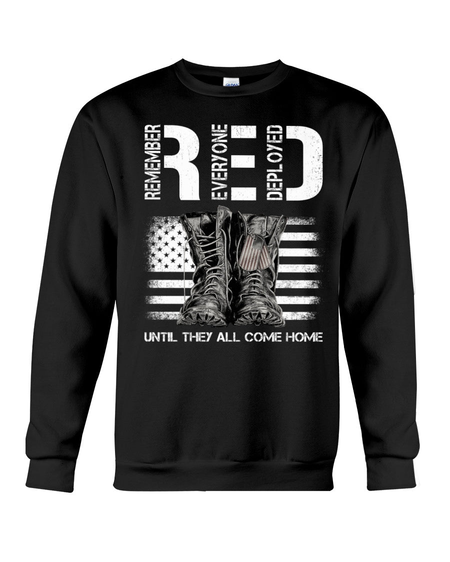 RED Friday Remember Everyone Deployed Sweatshirt