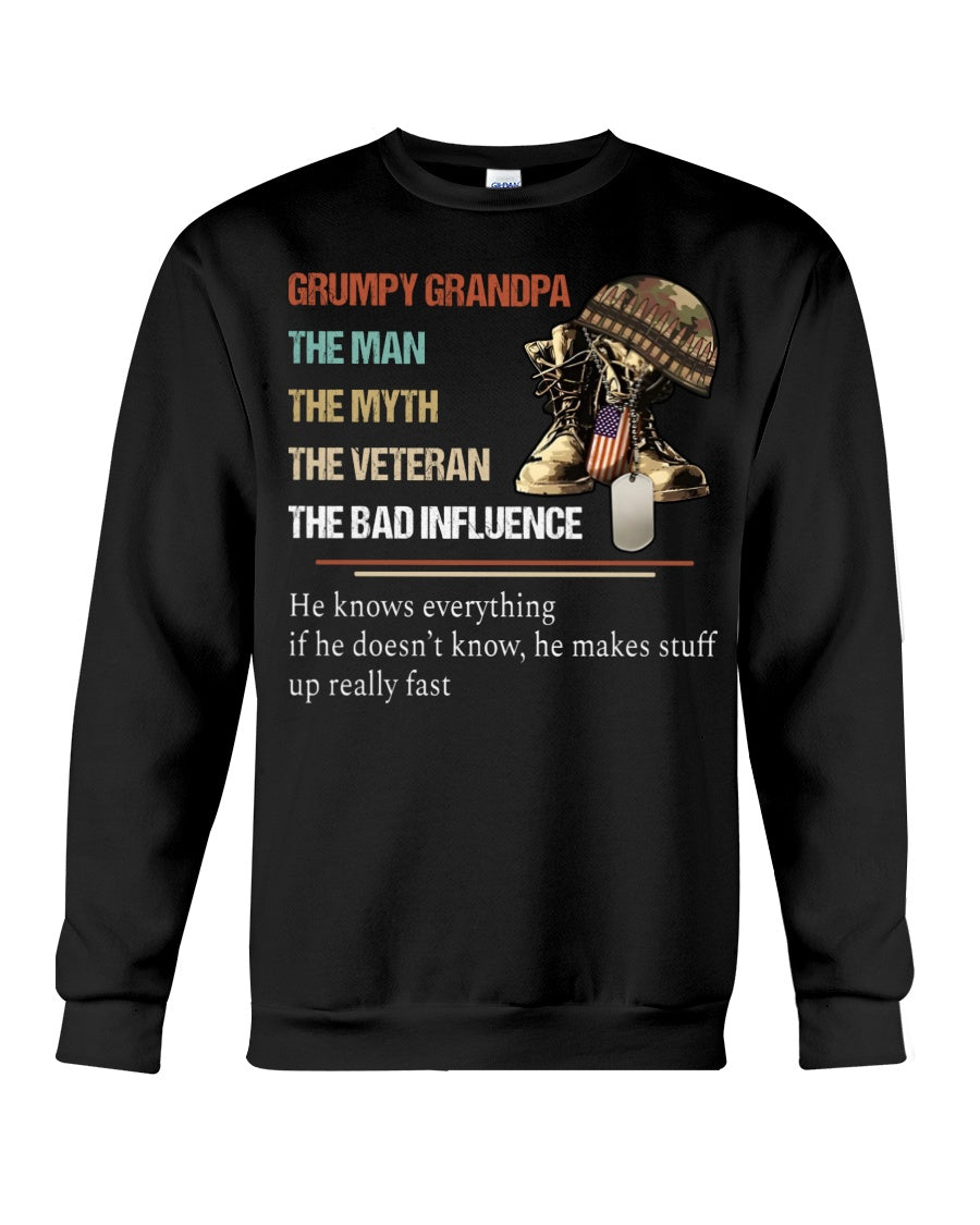 Grumpy Grandpa He Knows Everything Sweatshirt