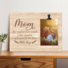 Mother's Day Gift From Son Always Be Your Little Boy Rustic Wooden Photo Clip Frame
