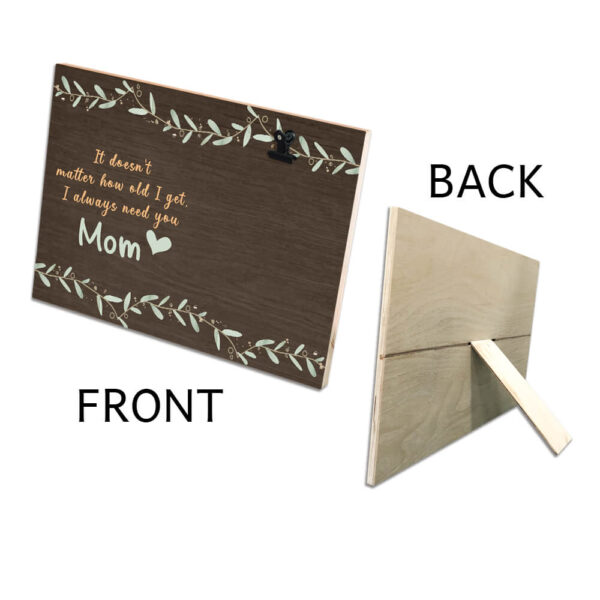 Mother's Day GiftI Always Need You Floral Wooden Photo Clip Frame - Image 4