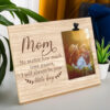 Mother's Day Gift From Son Always Be Your Little Boy Rustic Wooden Photo Clip Frame - Image 5