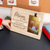 Mother's Day Gift From Son Always Be Your Little Boy Rustic Wooden Photo Clip Frame - Image 3
