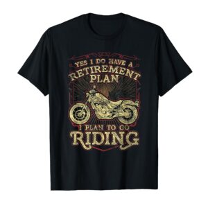Retirement Gift Motorcycle Riders Biker T-Shirt
